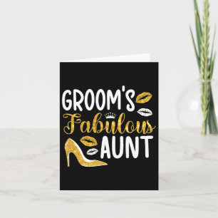 Fabulous Groom's Aunt Of The Groom Aunt Card