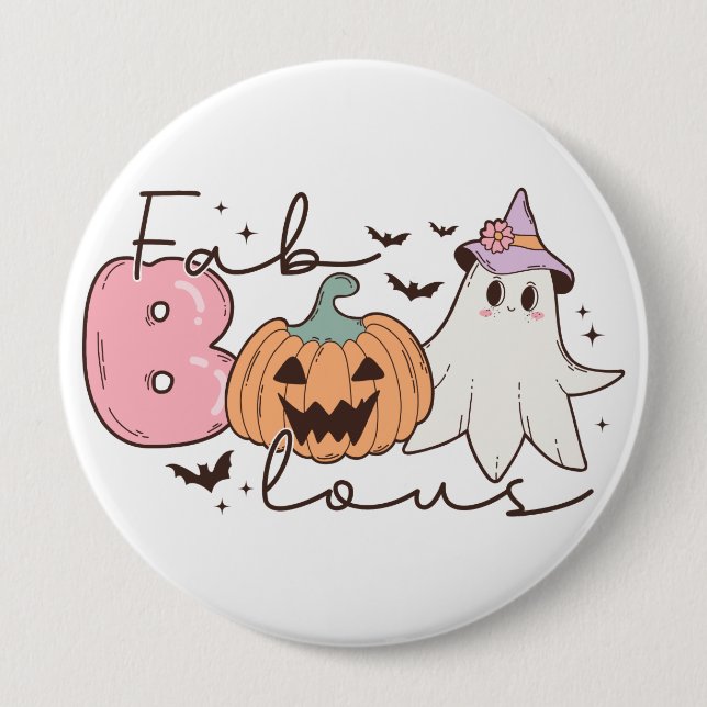 Fabulous Halloween 10 Cm Round Badge (Front)