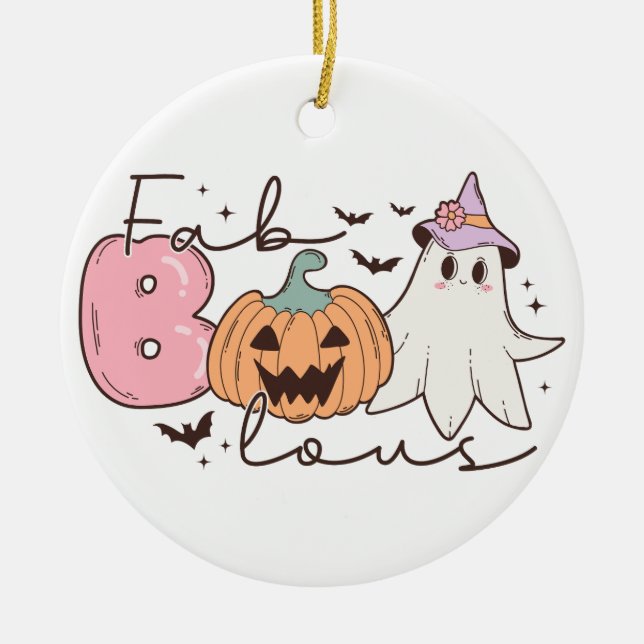 Fabulous Halloween Ceramic Tree Decoration (Front)