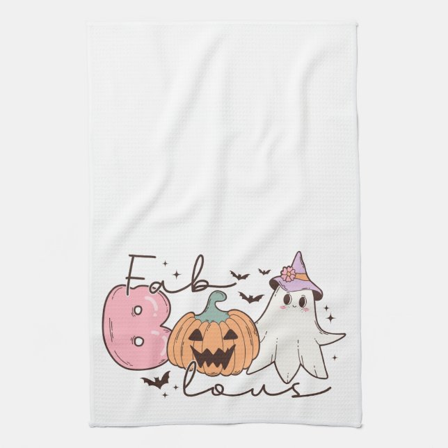 Fabulous Halloween Tea Towel (Vertical)