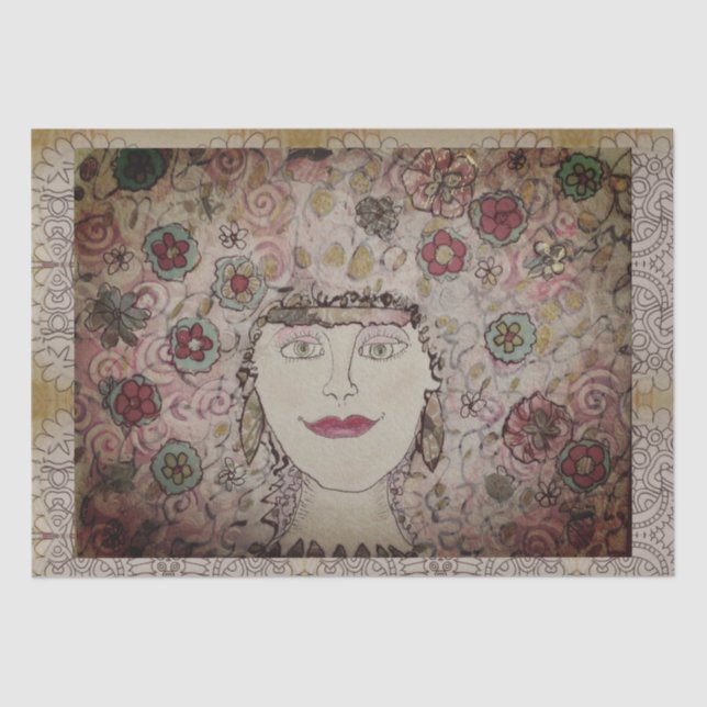 Fabulous Headdress Tissue Paper (Front)