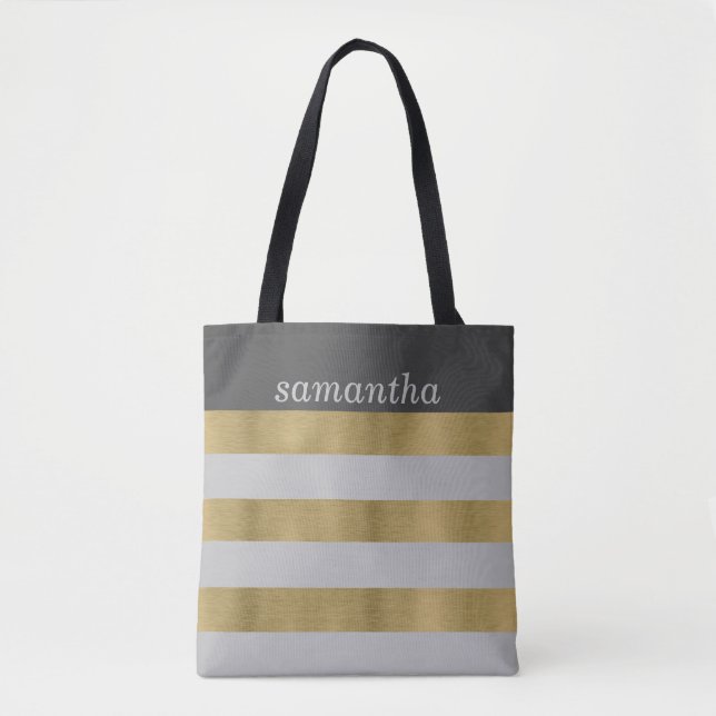 Fabulous in Grey Tote Bag (Front)