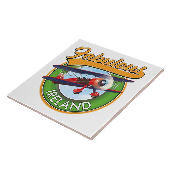 fabulous Ireland travel patch. Tile (Side)