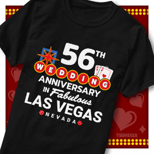 Fabulous Las Vegas 56th Anniversary Wedding Couple T-Shirt