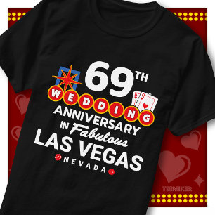 Fabulous Las Vegas 69th Anniversary Wedding Couple T-Shirt