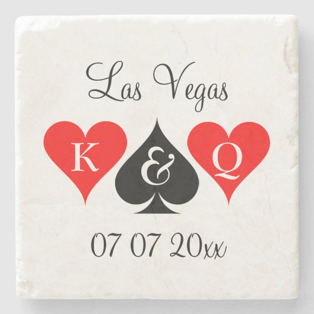 Fabulous Las Vegas wedding destination table decor Stone Coaster (Front)