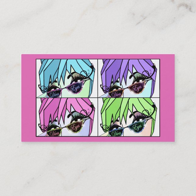 "Fabulous Lashes" Business Card (Back)