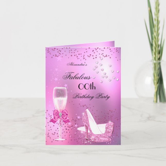 Fabulous Light Pink Heels Birthday 2 Invitation (Front)