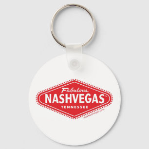 Fabulous NASHVEGAS TM Logo Keychain