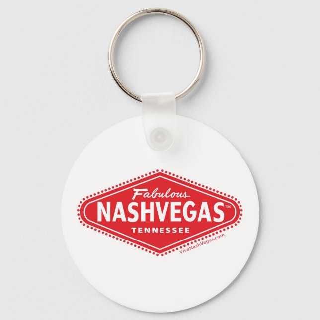 Fabulous NASHVEGAS TM Logo Keychain (Front)