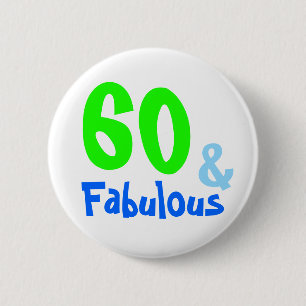 Fabulous Neon Birthday 6 Cm Round Badge