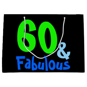 Fabulous Neon Birthday Large Gift Bag