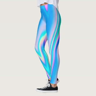 Fabulous Neon Eyecatching holographic unicorn pink Leggings
