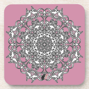 Fabulous Octa Glyph Dawn Coaster