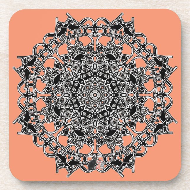 Fabulous Octa Glyph Dusk Coaster (Front)