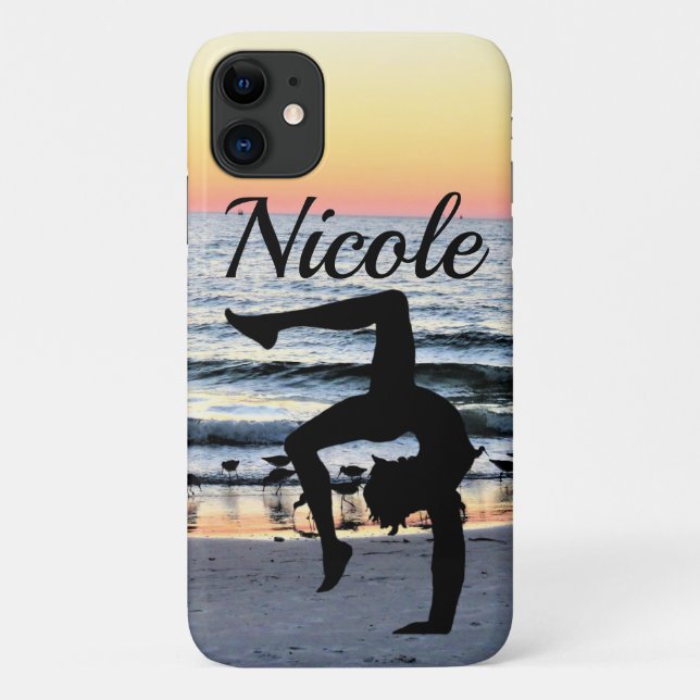 FABULOUS PERSONALIZED GYMNASTICS IPHONE CASE (Back)