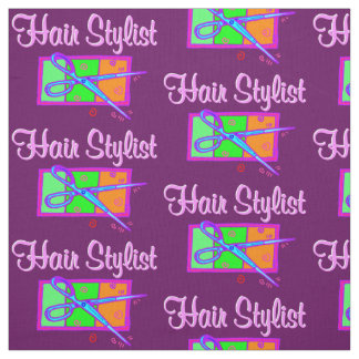 FABULOUS PURPLE HAIR STYLIST FABRIC
