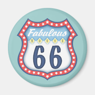 Fabulous Route 66 Magnet