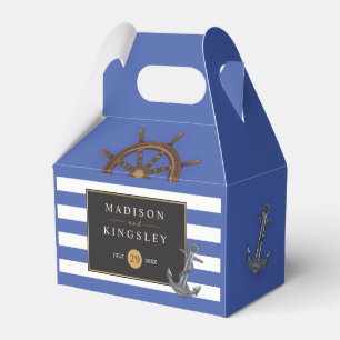 Fabulous Sailing Nautical Boat Anchor Wedding Favour Box