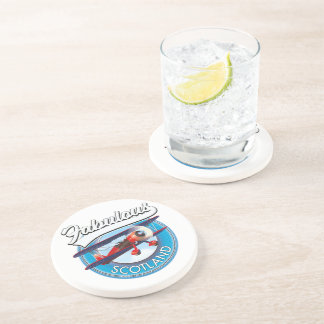 Fabulous Scotland retro style travel patch Coaster