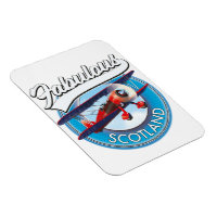 Fabulous Scotland retro style travel patch