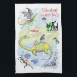 Fabulous Scottish Beasts tea towel<br><div class="desc">Discover the myths and legends of Scotland with this colourful tea towel featuring 11 Fabulous Scottish Beasts: the Unicorn and Dundee Dragon, the supernatural dog and cat Cù-Sìth and Cat-Sìth, the shapeshifting Kelpie, Boobrie and Selkie, the gentle Wulver, the poisonous Lavellan, Robert the Bruce's spider and of course Nessie herself,...</div>