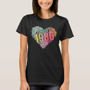 Fabulous September 1986 Girl Legendary & Awesome B T-Shirt
