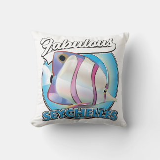 Fabulous Seychelles retro logo Cushion