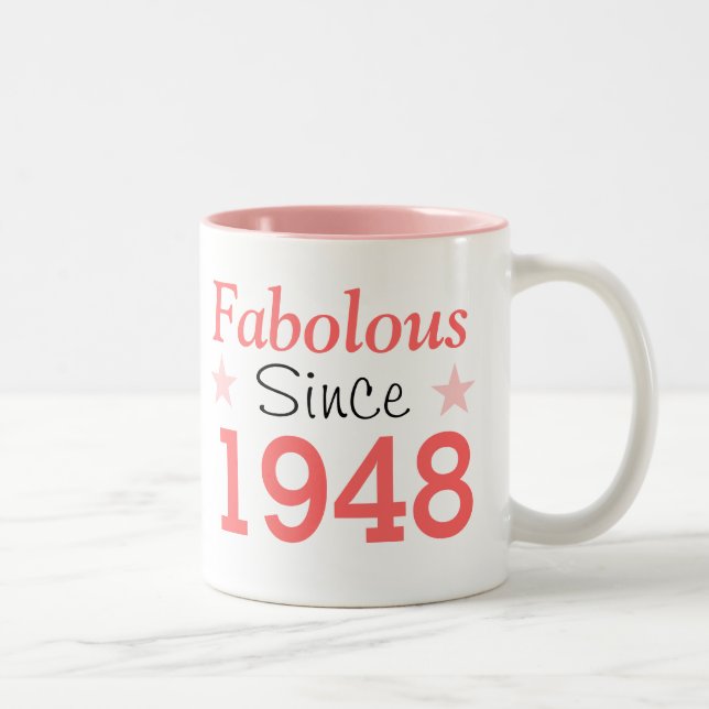 Fabulous Since 1948 Two-Tone Coffee Mug (Right)