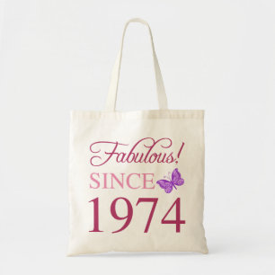 Fabulous Since 1974 50th Birthday Tote Bag