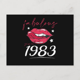 Fabulous since 1983 postcard