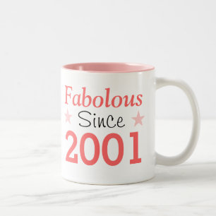 Fabulous Since 2001 Two-Tone Coffee Mug