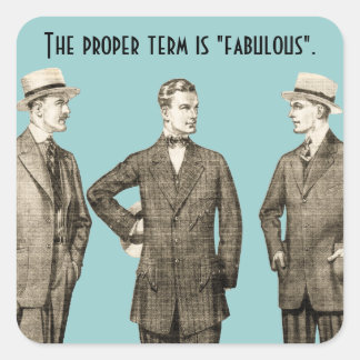 Fabulous Square Sticker