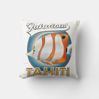 fabulous Tahiti retro logo Cushion