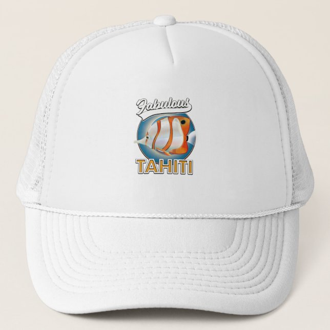 fabulous Tahiti retro logo Trucker Hat (Front)