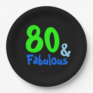 Fabulous Tropical Birthday Paper Plate