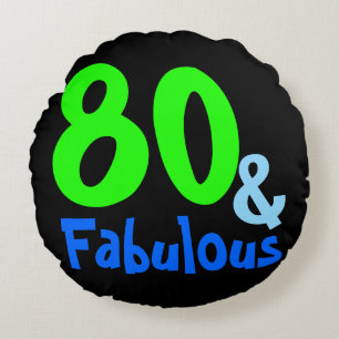 Fabulous Tropical Birthday Round Cushion