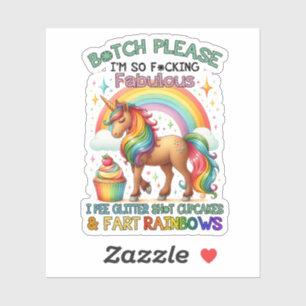 Fabulous Unicorn Sticker