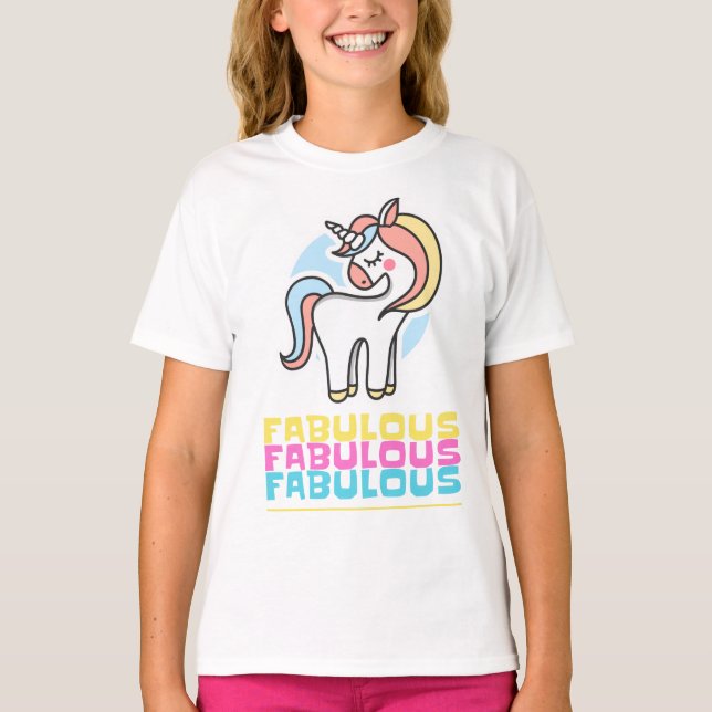 Fabulous Unicorn T-Shirt (Front)