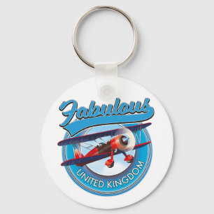 Fabulous United Kingdom travel patch. Car Magnet Key Ring
