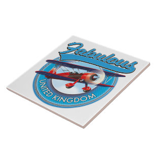 Fabulous United Kingdom travel patch. Tile