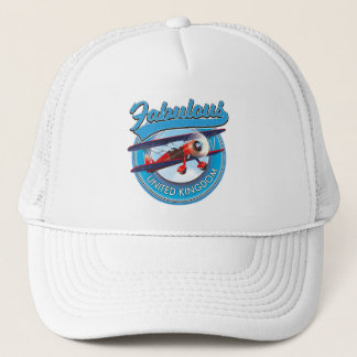 Fabulous United Kingdom travel patch. Trucker Hat