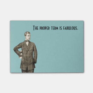 Fabulous Vintage Man Post-it Notes