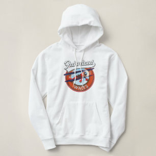 Fabulous Wales retro style travel patch Hoodie