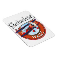 Fabulous Wales retro style travel patch