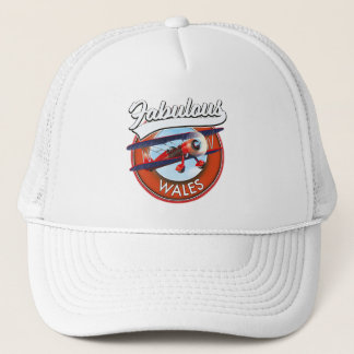 Fabulous Wales  retro style travel patch Trucker Hat