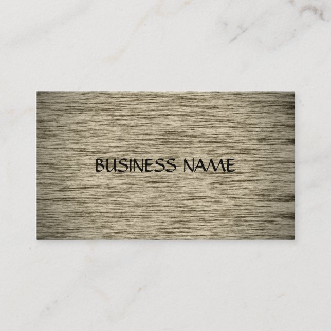 Fabulous Wood Material Business Cards (Front)