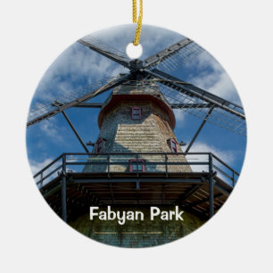 Fabyan Park Dutch Smock Mill Ceramic Tree Decoration