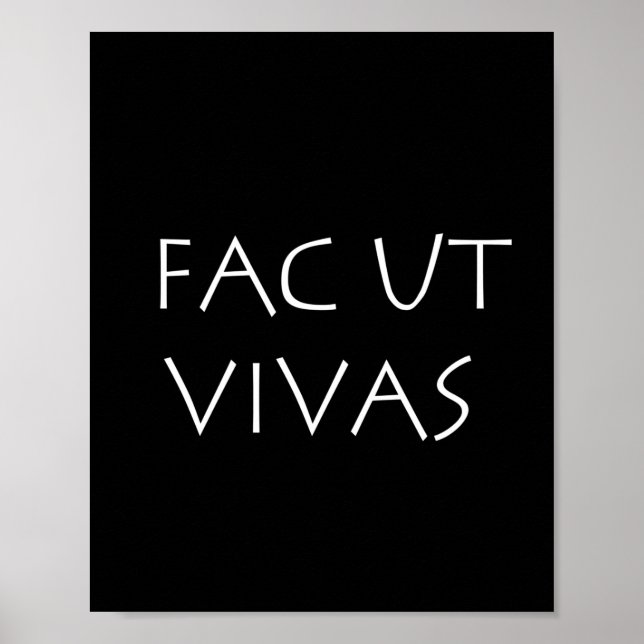 Fac ut vivas poster (Front)