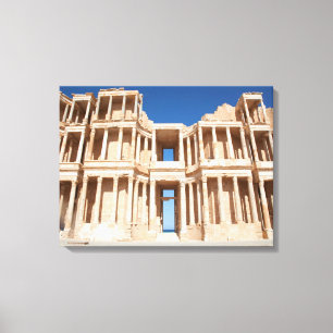 Facade And Stage Of Roman Amphitheatre Canvas Print